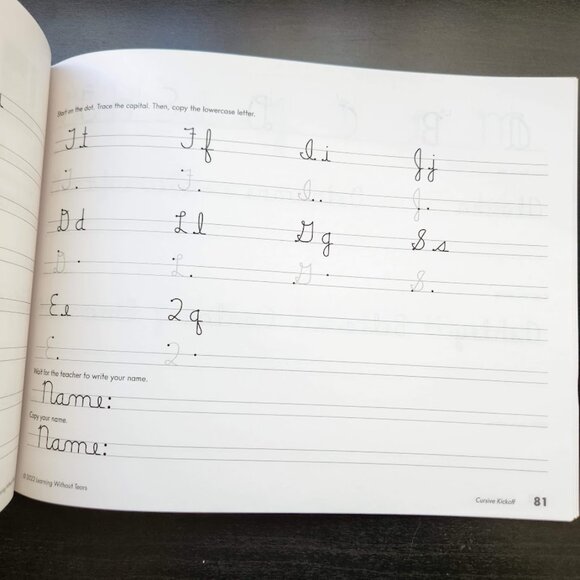 NEW Handwriting Without Tears Cursive Kickoff Student Workbook Writing English - Picture 5 of 16